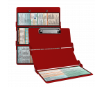 WhiteCoat Clipboard® Trifold - Red Physical Therapy Edition